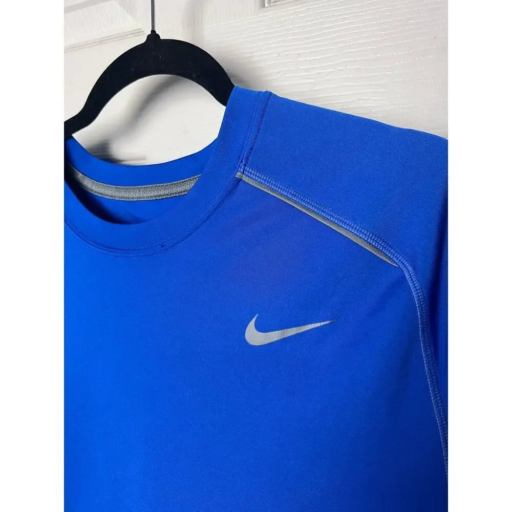 Nike Dri-Fit Men's Short Sleeve Crew Neck Blue T-Shirt Size Large